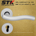 Manija de palanca de aluminio en Rose para puerta (STK-A-LH1001)